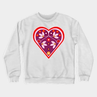 Folk heart 3 centre Crewneck Sweatshirt